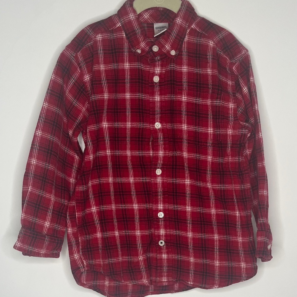Boys Gymboree Plaid/Flannel Button Up Shirt Size 5/6